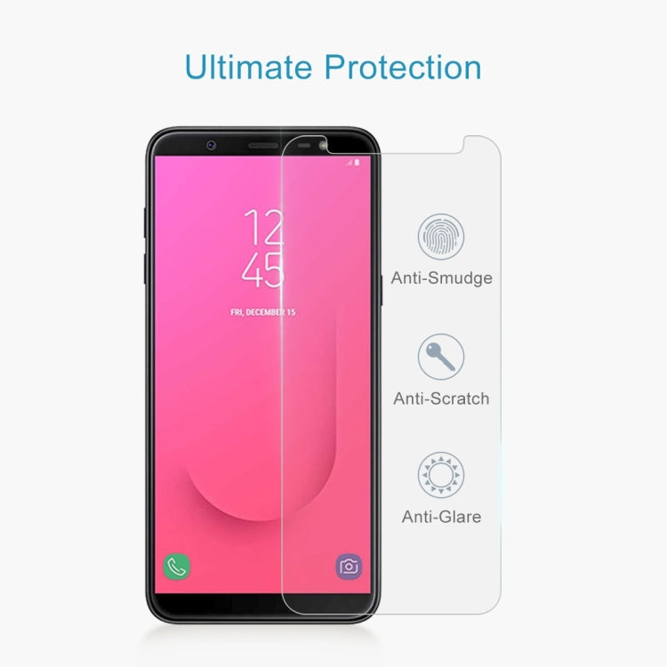 10PCS 9H 2.5D Tempered Glass Film for Galaxy J8 (2018), For Galaxy J8 (2018) 2.5D (10 PCS)