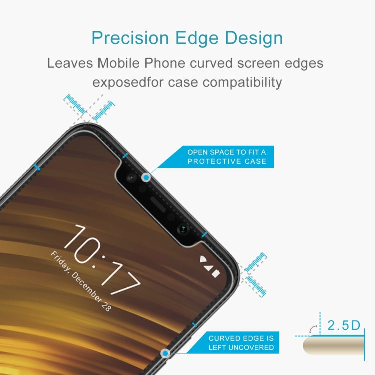 2 PCS 0.26mm 9H 2.5D Tempered Glass Film for Xiaomi POCO F1
