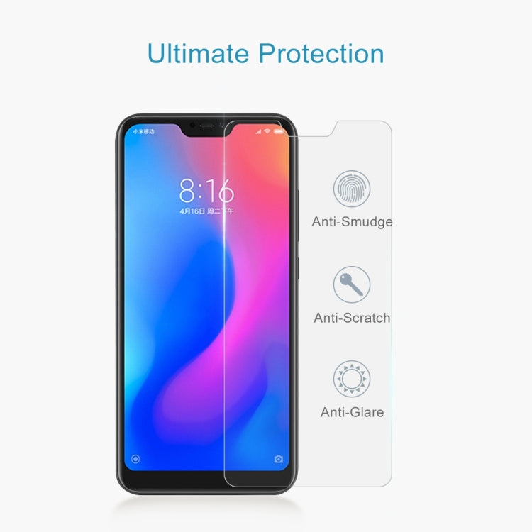 Lot de 10 films en verre trempé 0,26 mm, dureté 9H, bords incurvés 2,5D, pour Xiaomi Redmi Note 6