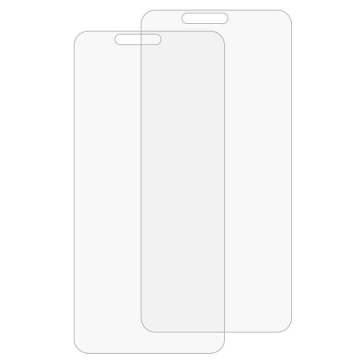 Lot de 2 films en verre trempé 0,26 mm, dureté 9H, bords incurvés 2,5D, pour Galaxy J4+ / J6+