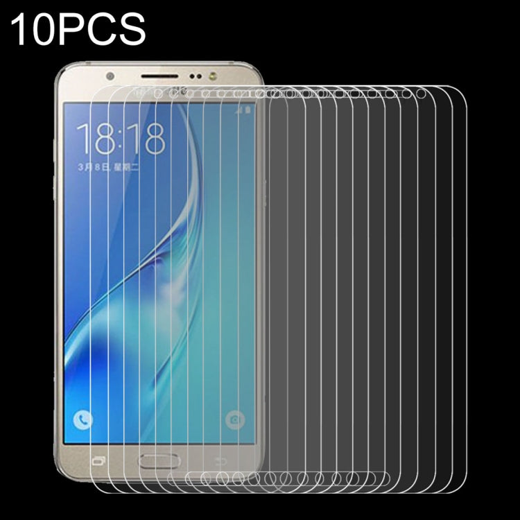 10 PCS 0.26mm 9H+ Surface Hardness 2.5D Explosion-proof Tempered Glass Film for Galaxy J7 / J700, For Galaxy J7 / J700