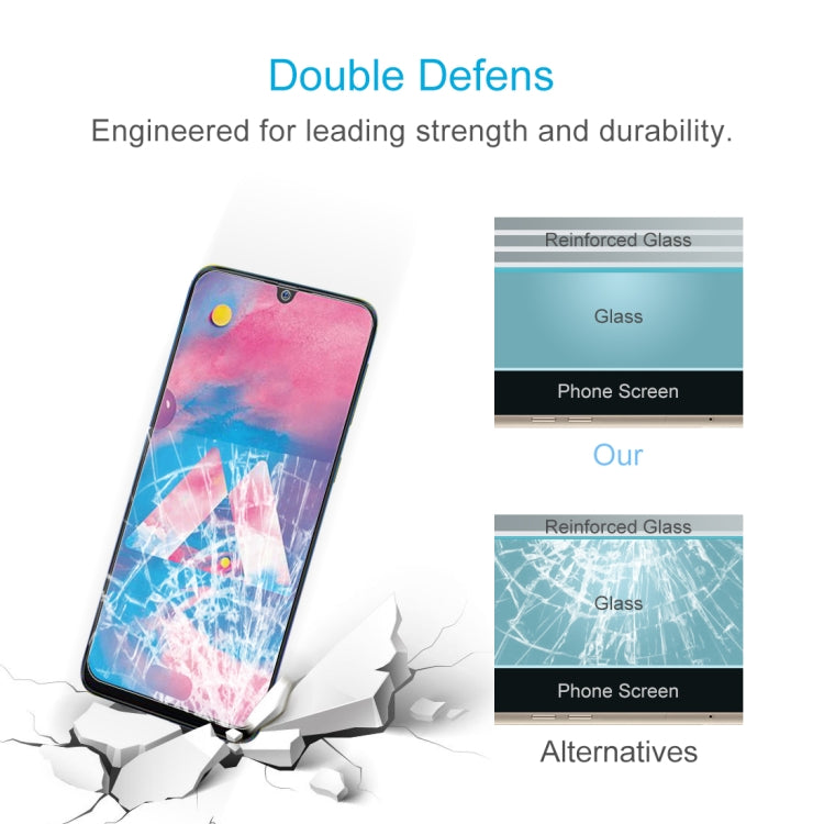 Lot de 10 films en verre trempé 9H 2,5D (0,26 mm) pour Galaxy M30