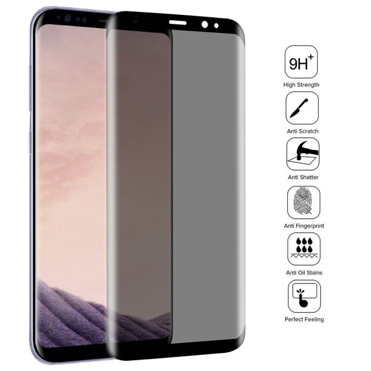 Film en verre trempé anti-espion UV pour Galaxy S8+ (1 pièce)