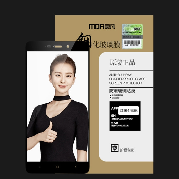 MOFI Xiaomi Redmi 4 0.3mm 9H Hardness 2.5D Explosion-proof Full Screen Tempered Glass Screen Film