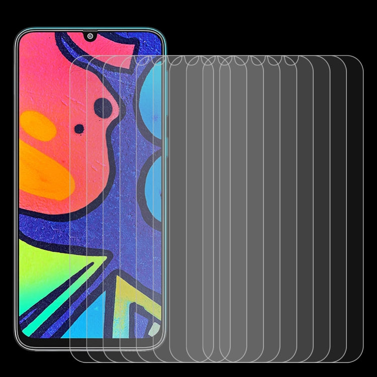 For Samsung Galaxy F41 10 PCS 0.26mm 9H 2.5D Tempered Glass Film