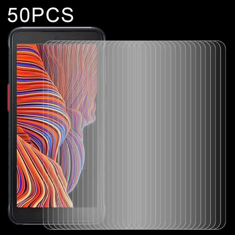 For Samsung Galaxy Xcover 5 50 PCS 0.26mm 9H Surface Hardness 2.5D Explosion-proof Tempered Glass Non-full Screen Film, For Samsung Galaxy Xcover 5 (50 PCS)