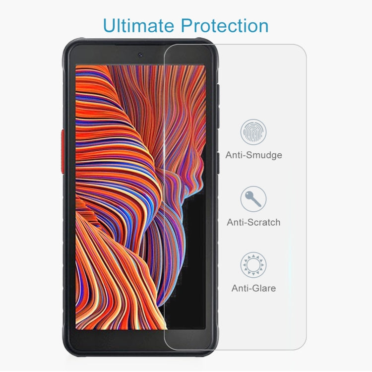 For Samsung Galaxy Xcover 5 0.26mm 9H Surface Hardness 2.5D Explosion-proof Tempered Glass Half Screen Film