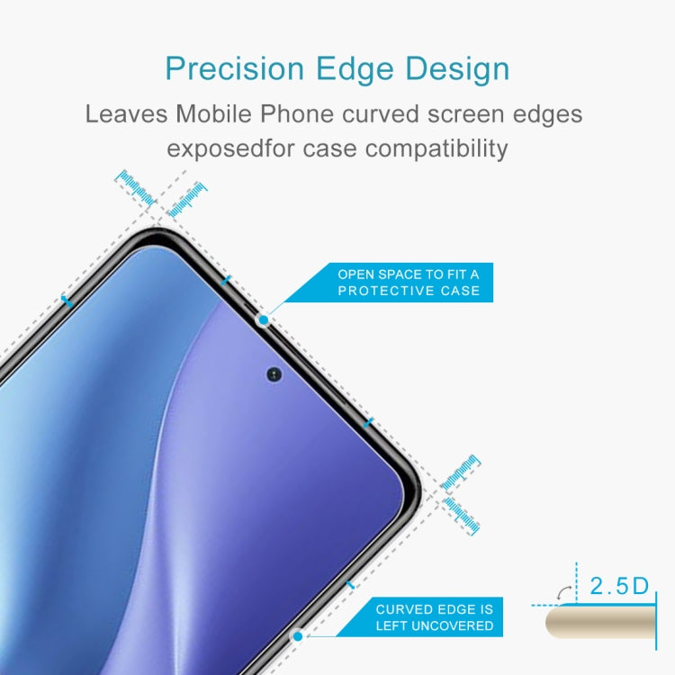 For Xiaomi Redmi K40 5G 0.26mm 9H Surface Hardness 2.5D Explosion-proof Tempered Glass Half Screen Film