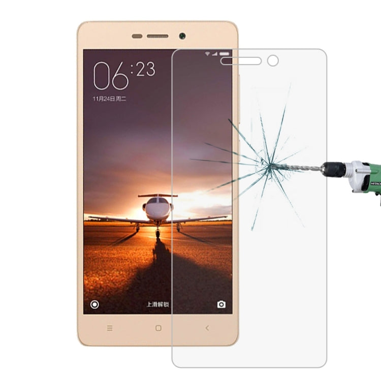 10 PCS for Xiaomi Redmi 3 & 3S 0.26mm 9H Surface Hardness 2.5D Explosion-proof Tempered Glass Screen Film