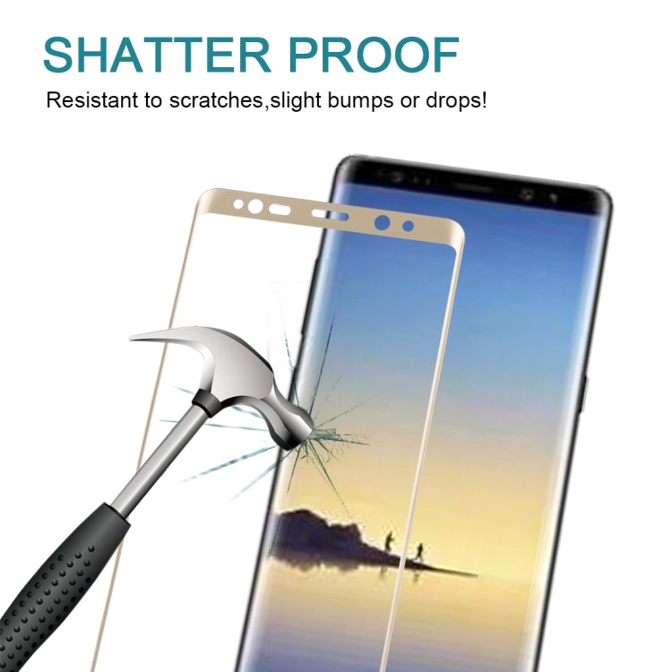 Protecteur d'écran en verre trempé incurvé 3D pour Galaxy Note 8, 0,3 mm, dureté 9H, plein écran, pour Galaxy Note 8
