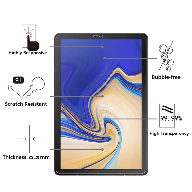 0.26mm 9H Surface Hardness Explosion-proof Tempered Glass Film for Galaxy Tab S4 10.5, For Tab S4 10.5