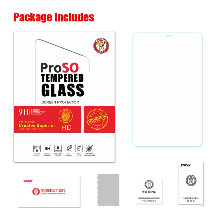 ENKAY Hat-Prince 0.33mm 9H 2.5D Tempered Glass Film for Galaxy Tab A 10.5 2018 T590 / T595 10.5 inch, Galaxy Tab A 10.5 2018 T590 / T595