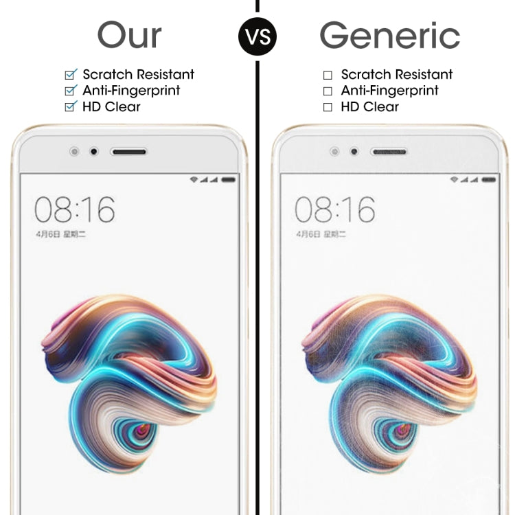 2 PCS for Xiaomi Mi 5X / A1  0.26mm 9H Surface Hardness 2.5D Explosion-proof Full Screen Tempered Glass Screen Film