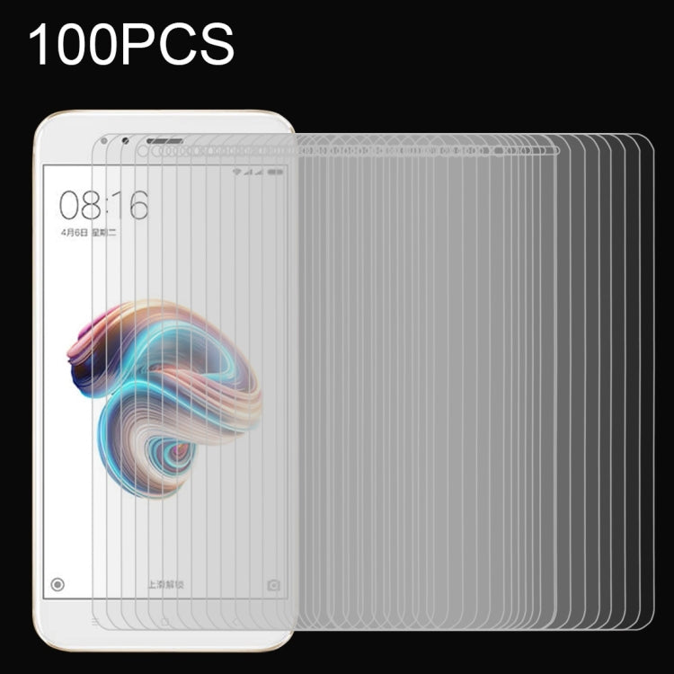 100 PCS for Xiaomi Mi 5X / A1 0.26mm 9H Surface Hardness 2.5D Explosion-proof Full Screen Tempered Glass Screen Film