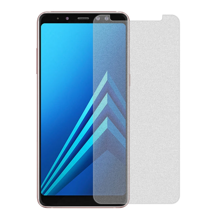50 PCS Non-Full Matte Frosted Tempered Glass Film for Galaxy A8+ (2018), No Retail Package, For Galaxy A8+ (2018) (50 PCS)
