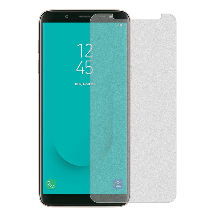 50 PCS Non-Full Matte Frosted Tempered Glass Film for Galaxy J6, No Retail Package, For Galaxy J6 (50 PCS)