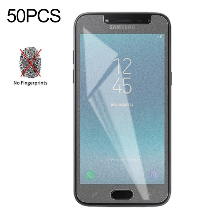 50 PCS Non-Full Matte Frosted Tempered Glass Film for Galaxy J2 (2018), No Retail Package, For Galaxy J2 (2018)