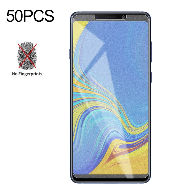 50 PCS Non-Full Matte Frosted Tempered Glass Film for Galaxy A9 (2018) / A9s, No Retail Package, For Galaxy A9 (2018) / A9s (50 PCS)