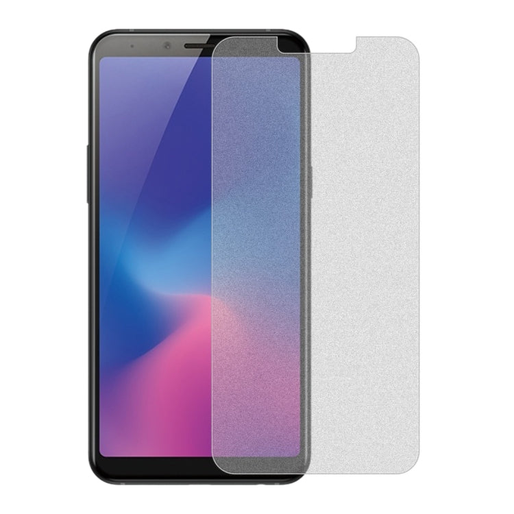 50 PCS Non-Full Matte Frosted Tempered Glass Film for Galaxy A6s, No Retail Package, For Galaxy A6s (50 PCS)
