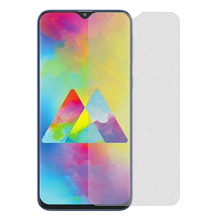 50 PCS Non-Full Matte Frosted Tempered Glass Film for Galaxy M20, No Retail Package, For Galaxy M20 (50 PCS)