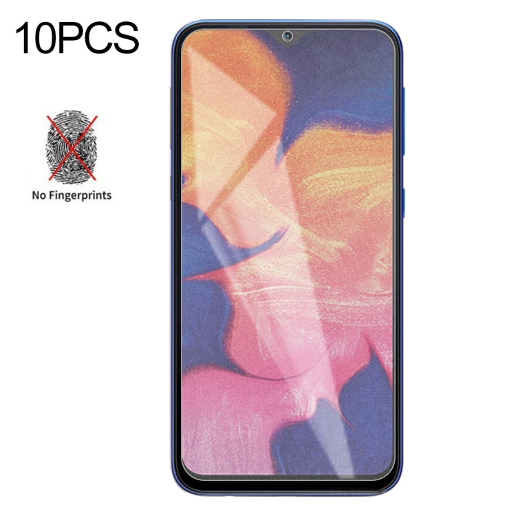 Lot de 10 films en verre trempé dépoli non mat pour Galaxy A10/M10 (10 pièces)
