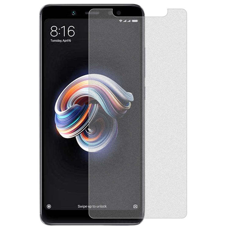 50 PCS Non-Full Matte Frosted Tempered Glass Film for Xiaomi Redmi Note 5 / Note 5 Pro, No Retail Package