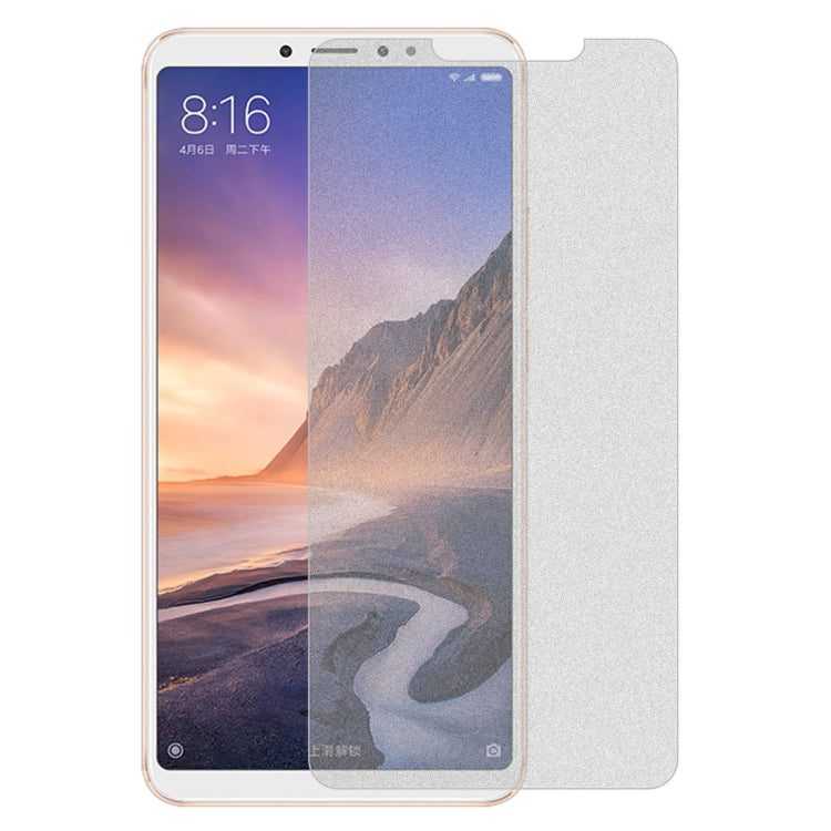 50 PCS Non-Full Matte Frosted Tempered Glass Film for Xiaomi Mi Max 3 , No Retail Package
