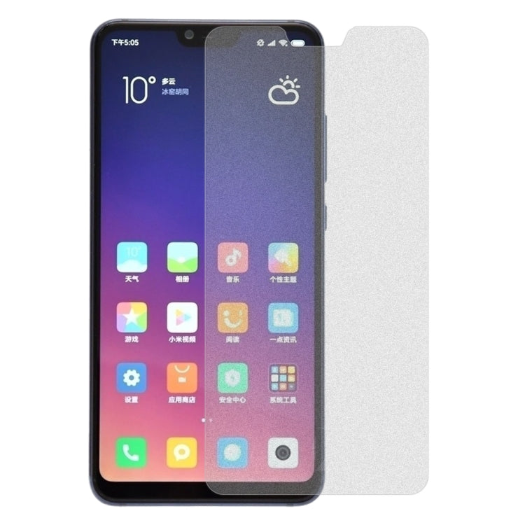 50 PCS Non-Full Matte Frosted Tempered Glass Film for Xiaomi Mi 8 Lite, No Retail Package