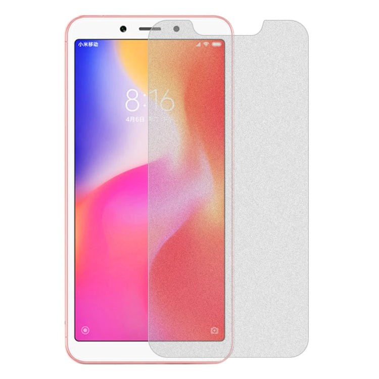 50 PCS Non-Full Matte Frosted Tempered Glass Film for Xiaomi Redmi 6 / Redmi 6A, No Retail Package