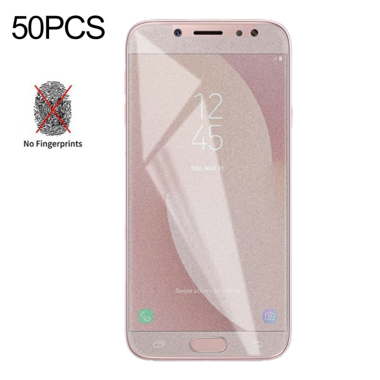 50 PCS Non-Full Matte Frosted Tempered Glass Film for Galaxy J7 (2017) / J7 Pro, No Retail Package, For Galaxy J7 (2017) / J7 Pro (50 PCS)