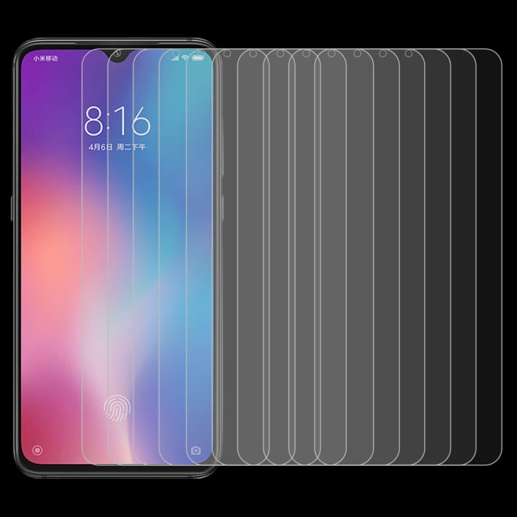 10 PCS 0.26mm 9H 2.5D Tempered Glass Film for Xiaomi Mi 9