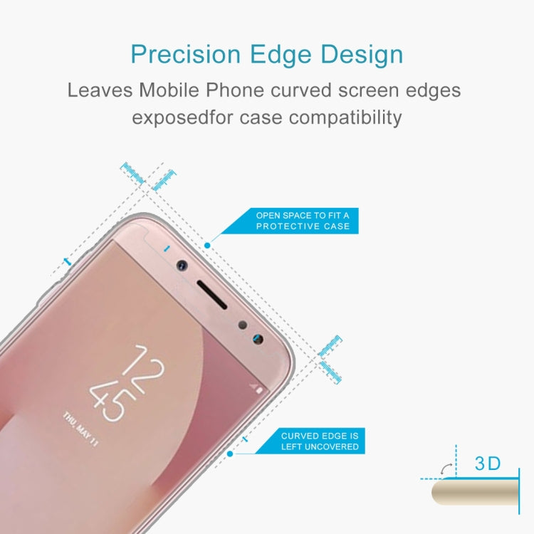 Lot de 2 films de protection en verre trempé antidéflagrant pour Galaxy J7 (2017) (version américaine) 0,3 mm, dureté 9H, 2,5D, non plein écran, pour Galaxy J7 (2017) (version américaine) (2 pièces)