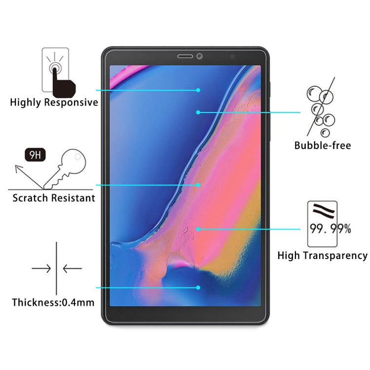Film en verre trempé antidéflagrant 9H de 0,4 mm pour Galaxy Tab S6 / T860