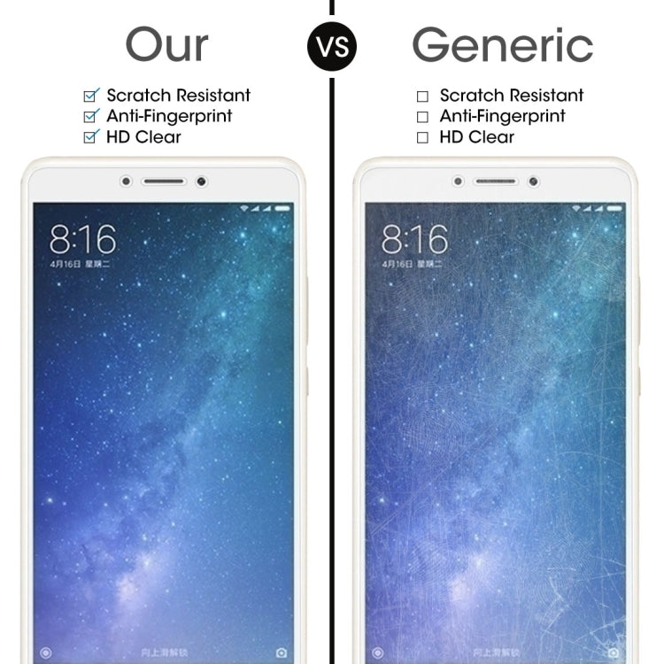 For Xiaomi Mi Max 2 0.3mm 9H Surface Hardness 2.5D Explosion-proof Non-full Screen Tempered Glass Screen Film