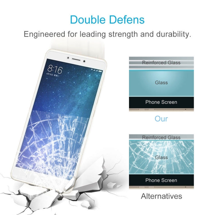 For Xiaomi Mi Max 2 0.3mm 9H Surface Hardness 2.5D Explosion-proof Non-full Screen Tempered Glass Screen Film