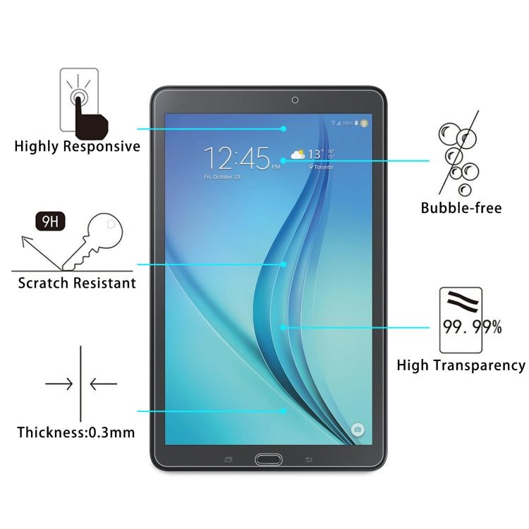 For Samsung Galaxy Tab E 9.6 25 PCS 9H HD Explosion-proof Tempered Glass Film, For Samsung Galaxy Tab E 9.6