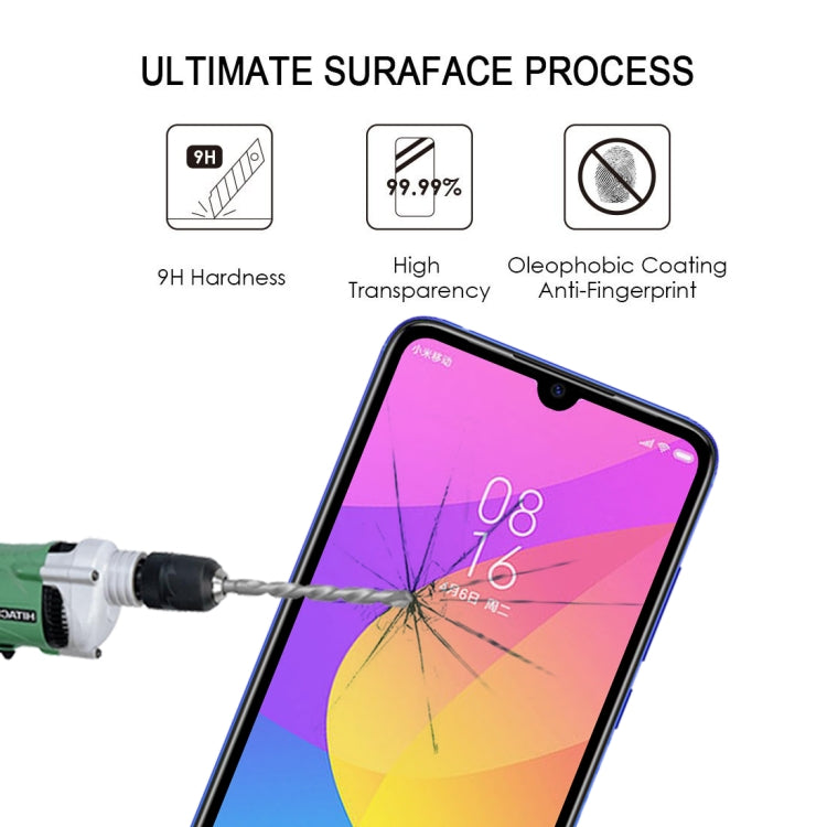 25 PCS 9H Full Screen Full Tempered Glass Film for Xiaomi Mi CC9