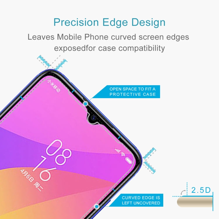 0.26mm 9H 2.5D Tempered Glass Film for Xiaomi Mi CC9, For Xiaomi Mi CC9 (1 PCS)