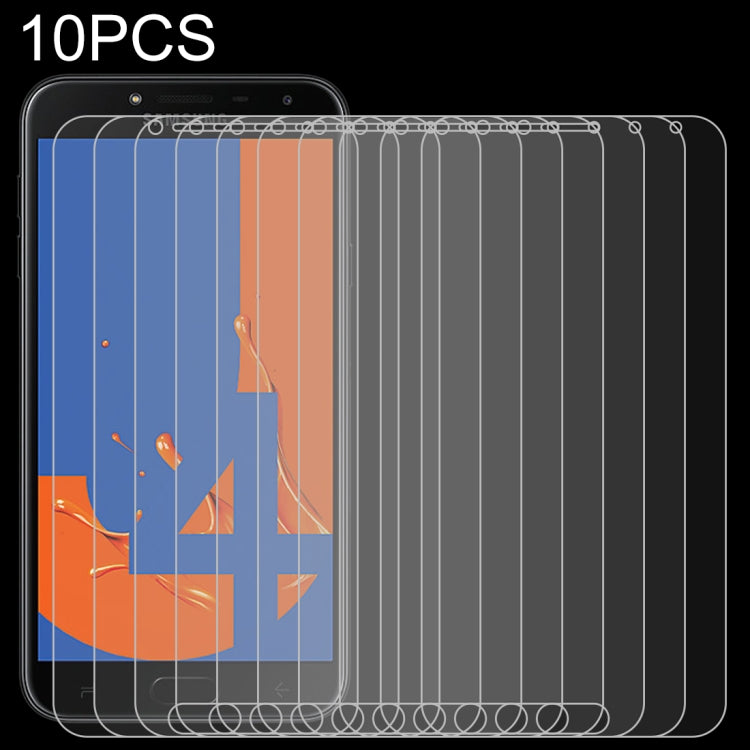 10 PCS 0.26mm 9H 2.5D Tempered Glass Film for Galaxy J4, For Galaxy J4