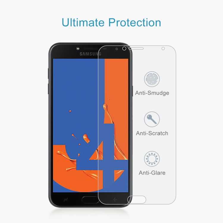 10 PCS 0.26mm 9H 2.5D Tempered Glass Film for Galaxy J4, For Galaxy J4