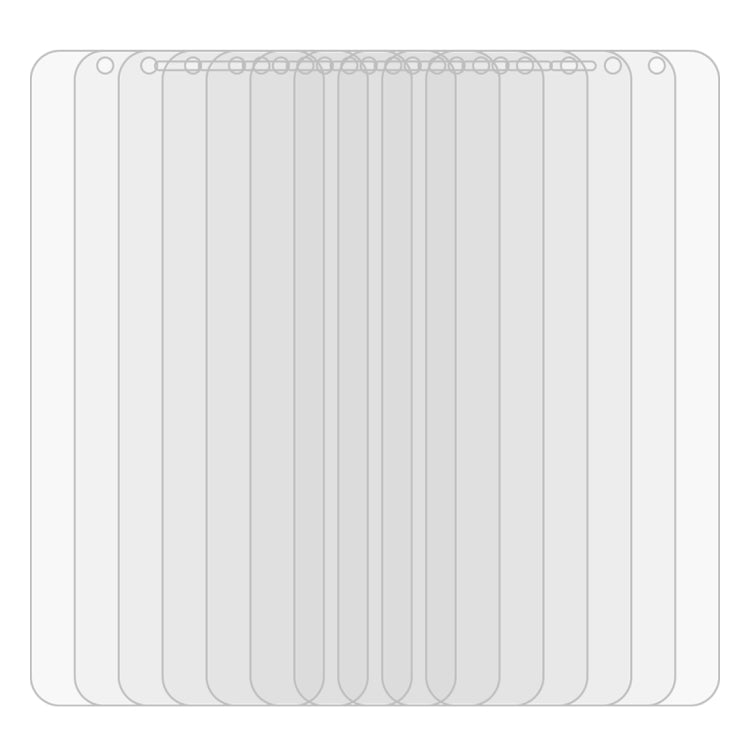 Lot de 50 films en verre trempé 9H 2,5D (0,26 mm) pour Galaxy J8+, sans emballage de vente au détail (50 pièces)