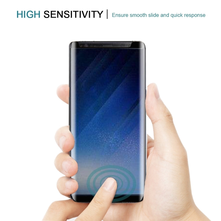 Lot de 25 films de protection d'écran en verre trempé incurvé 3D pour Galaxy Note 8, entièrement adhésifs