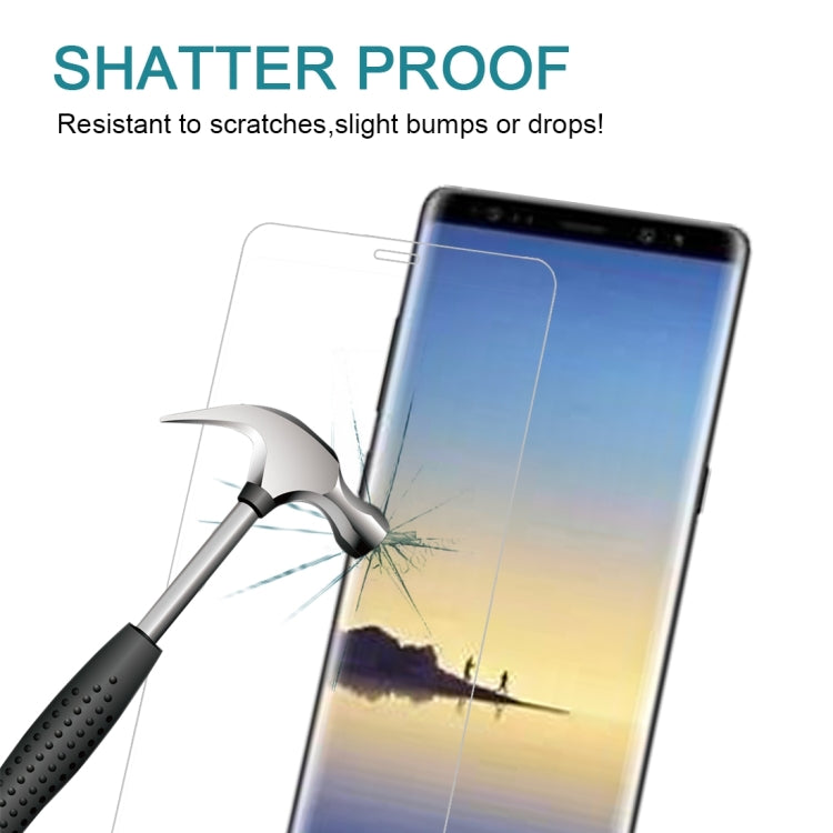 Lot de 25 films de protection d'écran en verre trempé incurvé 3D pour Galaxy Note 8, dureté 9H, 0,3 mm, plein écran, pour Galaxy Note 8 (25 pièces), pour Galaxy Note 8, pour Galaxy Note 8, sérigraphie