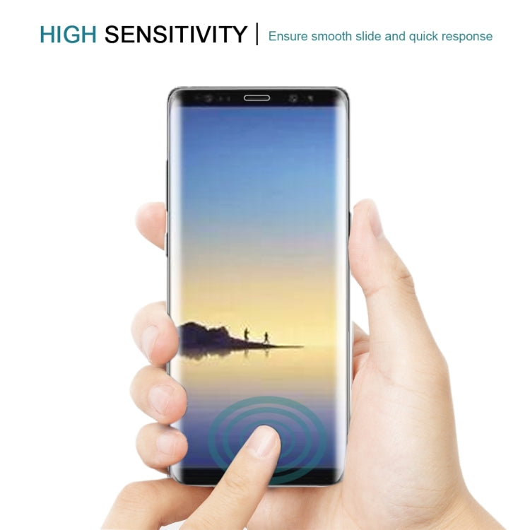 Lot de 25 films de protection d'écran en verre trempé incurvé 3D pour Galaxy Note 8, dureté 9H, 0,3 mm, plein écran, pour Galaxy Note 8 (25 pièces), pour Galaxy Note 8, pour Galaxy Note 8, sérigraphie