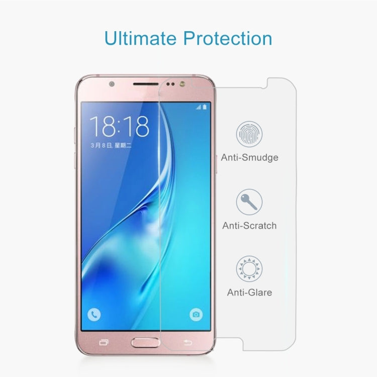 For Galaxy J5 (2017) / J530 (US Version) 0.3mm 9H Surface Hardness 2.5D Explosion-proof Tempered Glass Non-full Screen Film, For Galaxy J5 (2017) / J530 (US Version)(1 PC)