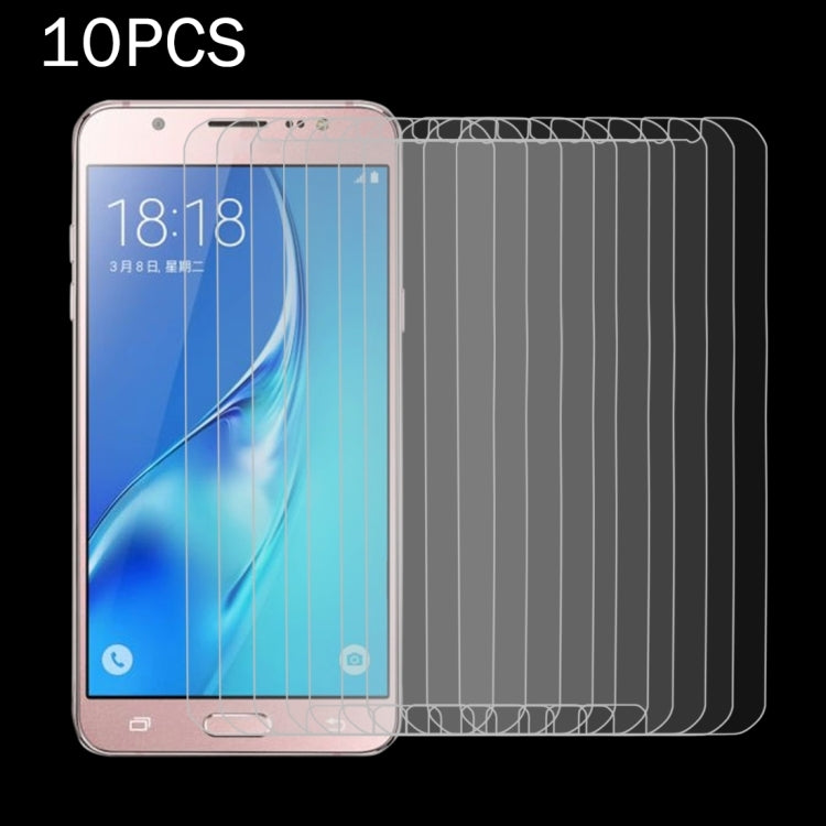 10 PCS for Galaxy J5 (2017) / J530 (US Version) 0.3mm 9H Surface Hardness 2.5D Explosion-proof Tempered Glass Non-full Screen Film, For Galaxy J5 (2017) / J530 (US Version)(10 PCS)