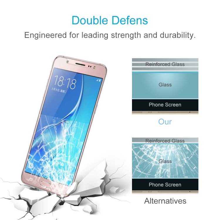 10 PCS for Galaxy J5 (2017) / J530 (US Version) 0.3mm 9H Surface Hardness 2.5D Explosion-proof Tempered Glass Non-full Screen Film, For Galaxy J5 (2017) / J530 (US Version)(10 PCS)
