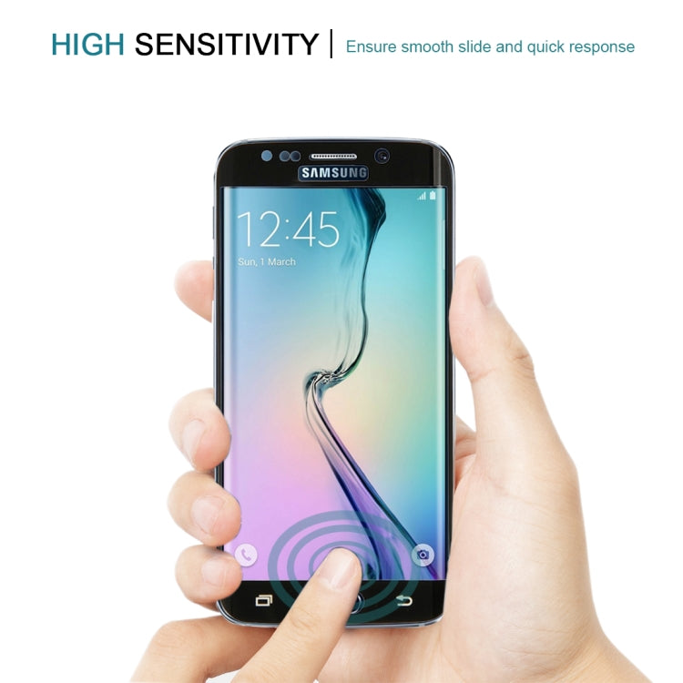 25 PCS For Galaxy S6 edge 0.3mm 9H Surface Hardness 3D Explosion-proof Colorized Electroplating Tempered Glass Full Screen Film