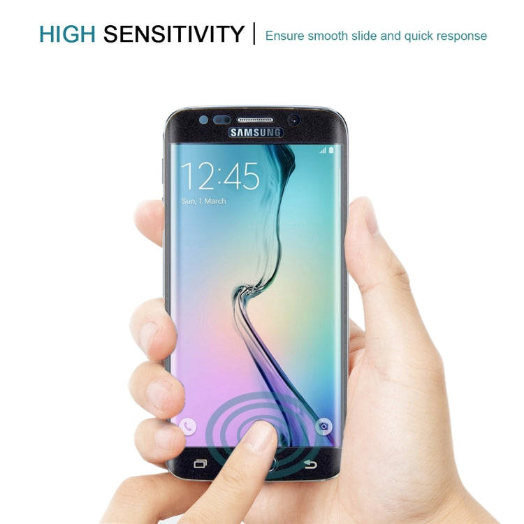 Lot de 25 films de protection en verre trempé antidéflagrants pour Galaxy S6 Edge, 0,3 mm, dureté 9H, incurvés 3D, plein écran