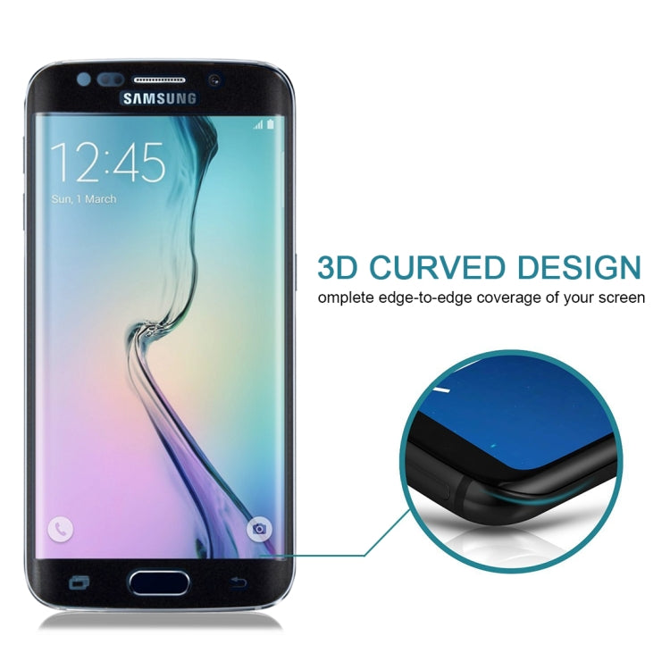 25 PCS For Galaxy S6 Edge Plus / G928 0.3mm 9H Surface Hardness 3D Curved Surface Full Screen Cover Explosion-proof Tempered Glass Film